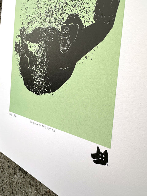 Gorilla in the Water